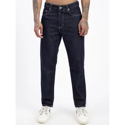 SHOWOFF Men Navy Blue Cotton Comfort Slim Fit Jeans-picture-32