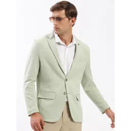 SHOWOFF Notched Lapel Collar Slim-Fit Single Breasted Blazer-picture-37