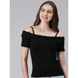 SHOWOFF Off-Shoulder Bardot Top-picture-26
