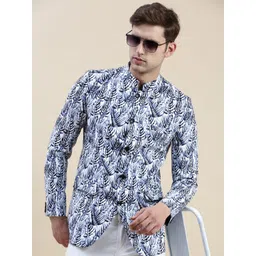 SHOWOFF Printed Cotton Bandhgala Blazer-picture-19