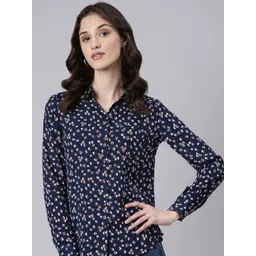 SHOWOFF Slim Fit Floral Printed Casual Shirt-picture-10