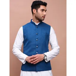 SHOWOFF Slim-Fit Nehru Jackets-picture-13