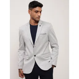 SHOWOFF Slim-Fit Single-Breasted Cotton Blazer-picture-37