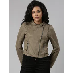 SHOWOFF Spread Collar Long Sleeve Suede Windcheater Tailored Jacket-picture-30