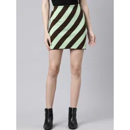 SHOWOFF Striped Pencil Mini Skirt-picture-29