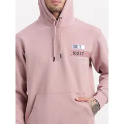 SHOWOFF Typography Printed Cotton Terry Hood Pullover Sweatshirt image 2