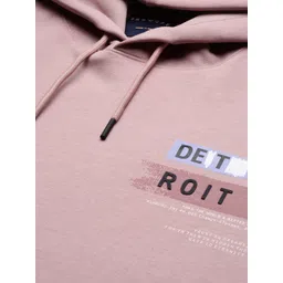 SHOWOFF Typography Printed Cotton Terry Hood Pullover Sweatshirt image 4