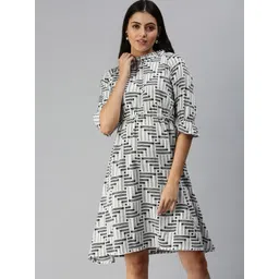 SHOWOFF White A-Line Dress-picture-19