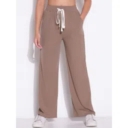 SHOWOFF Women Comfort Mid-Rise Regular Fit Parallel Trousers-picture-41