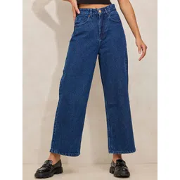 SHOWOFF Women Comfort Straight Fit High-Rise Acid Wash Jeans-picture-26