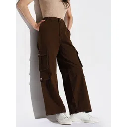 SHOWOFF Women Cotton Comfort Wide Leg Mid-Rise Acid Wash Jeans-picture-39