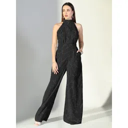 SHOWOFF Women Halter Neck Printed Basic Jumpsuit-picture-25
