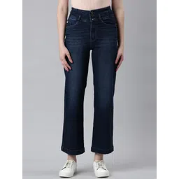 SHOWOFF Women Jean Straight Fit Light Fade Acid Wash Stretchable Jeans-picture-30