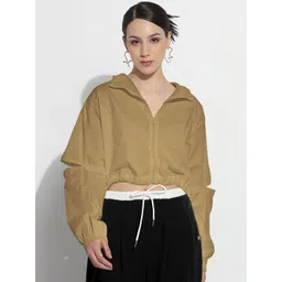 SHOWOFF Women Lapel Collar Solid Lightweight Casual Sporty Jacket-picture-17