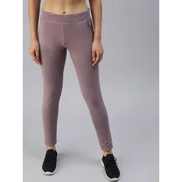 SHOWOFF Women Purple Solid Slim Fit Dry Fit Track Pant-picture-41