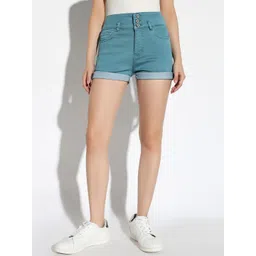 SHOWOFF Women Slim Fit Denim Shorts image 1