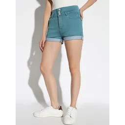 SHOWOFF Women Slim Fit Denim Shorts image 2