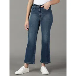 SHOWOFF Women Straight Fit High-Rise Mildly Distressed Light Fade Cropped Jeans-picture-38