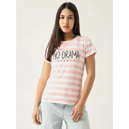 SHOWOFF Women Striped Slim Fit T-shirt-picture-19