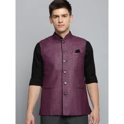 SHOWOFF Woven Design Nehru Jacket-picture-37