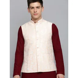 SHOWOFF Woven Design Nehru Jacket-picture-39