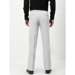 showoffff Men's White Slim Fit Formal Trousers-JE-A116-2_White image 4