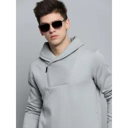 showoffff SHOW OFF Grey Cotton Regular Fit Sweatshirt image 1