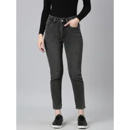 SHOWOFF Grey Denim Slim Fit Mid Rise Jeans-image-38