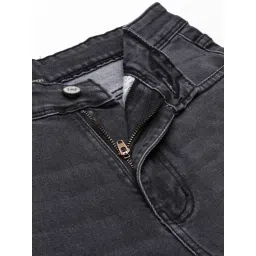 showoffff SHOWOFF Grey Denim Straight Fit Mid Rise Jeans image 5