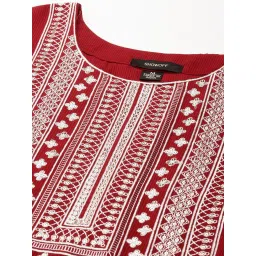 showoffff SHOWOFF Maroon Embellished Kurta image 3