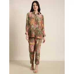 SHOWOFF Multicolor Floral Print Co-Ord Set-image-26