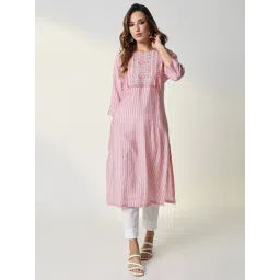 showoffff SHOWOFF Pink Printed Kurta image 2