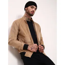 SHOWOFFFF Beige Slim Fit Jacket-picture-43