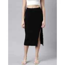 SHOWOFFFF Black Midi Skirt-picture-38