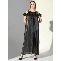 SHOWOFFFF Black Regular Fit Dress-picture-30