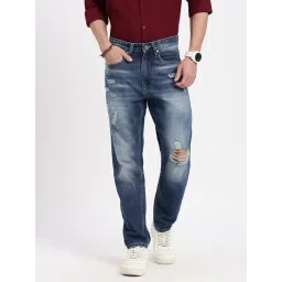 SHOWOFFFF Blue Denim Regular Fit Jeans-picture-40