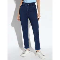 SHOWOFFFF Blue Denim Slim Fit Mid Rise Jeans-picture-30