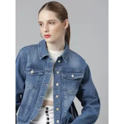 SHOWOFFFF Blue Regular Fit Denim Jacket-picture-40