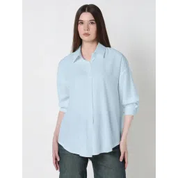 SHOWOFFFF Blue Solid Shirt-picture-19