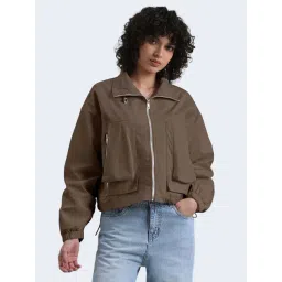 Showoffff Brown Regular Fit Jacket-picture-14