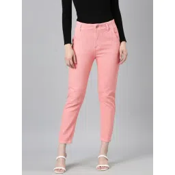 SHOWOFFFF Coral Denim Relaxed Fit Mid Rise Jeans-picture-37