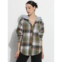 SHOWOFFFF Green Checked Shirt-picture-30