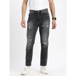 SHOWOFFFF Grey Denim Regular Fit Jeans-picture-15