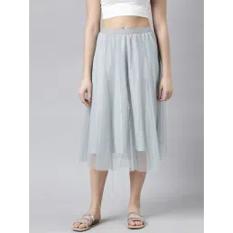 SHOWOFFFF Grey Midi Skirt-picture-43