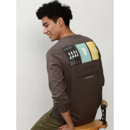 SHOWOFFFF Grey Slim Fit Printed Sweatshirt-picture-46