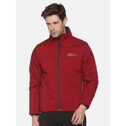 SHOWOFFFF Maroon Cotton Slim Fit Solid Jacket-picture-37