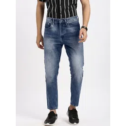 SHOWOFFFF Men Comfort Regular Fit Low-Rise Light Fade Acid Wash Jeans-picture-25