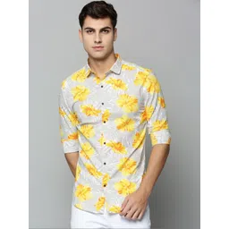 SHOWOFFFF Men Comfort Slim Fit Floral Printed Casual Shirt-picture-20