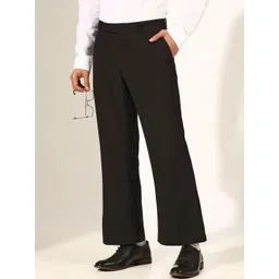 SHOWOFFFF Men Flared Low-Rise Easy Wash Trousers-picture-33