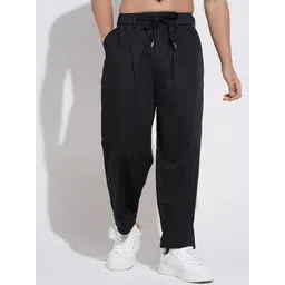 SHOWOFFFF Men Low-Rise Cotton Regular Trousers-picture-37